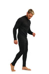 Men's Merino Thermal Set Zip 320 Charcoal Grey
