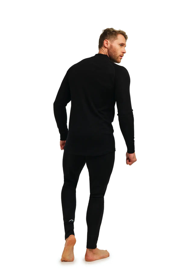 Men's Merino Thermal Set Zip 320 Black