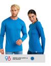 Merino Langarmshirt 320 Ocean Blue für Paare