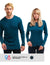Merino Langarmshirt 250 für Paare Deep Teal 