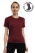 Damen Merino T-Shirt 165 Burgund | Rundhalsausschnitt (+Socken)