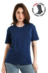 Damen Merino T-Shirt 165 Navy | Rundhalsausschnitt (+Socken)