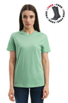 Damen Merino T-Shirt 165 Grüner Tee | V-Ausschnitt (+Socken)