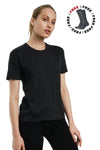 Damen Merino T-Shirt 165 Anthrazit | Rundhalsausschnitt (+Socken)