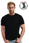 Herren Merino T-Shirt 165 Black Ink (+Socken)