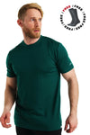Herren Merino T-Shirt 165 Smaragdgrün (+Socken)