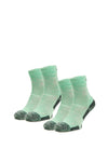 Wandersocken aus Merinowolle - (2er-Pack) Minzeis