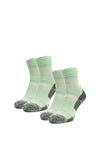 Wandersocken aus Merinowolle - (2er-Pack) Limettensorbet