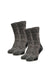 Wandersocken aus Merinowolle - (2er-Pack) Melange Schwarz