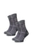 Wandersocken aus Merinowolle - (2er-Pack) Hellgrau