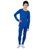 Kids' Merino Set Cobalt Blue + Black Beanie