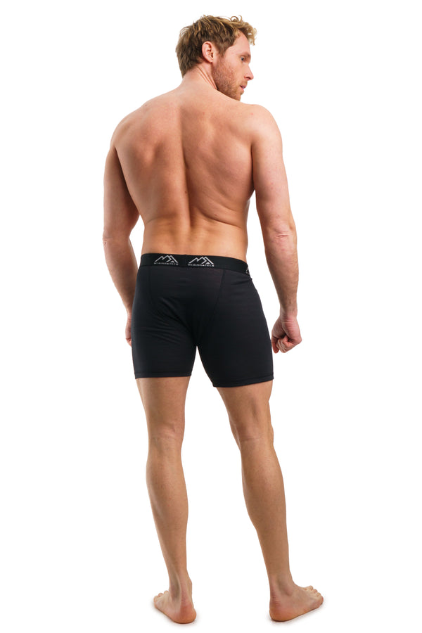 Herren Merino Boxershorts 170 Brief Rusty Black (2er Pack)