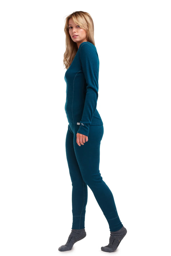 Damen Merino Thermo-Set 250 Deep Teal