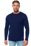 Herren Merino Langarmshirt 165 Navy