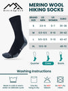 Wandersocken aus Merinowolle - (3er-Pack) Hellgrau