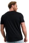 Herren Merino T-Shirt 165 Schwarz meliert