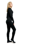 Damen Merino Thermo Set 165 Heathered Black