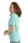 Damen Merino T-Shirt 165 Mermaid Green | Rundhalsausschnitt (+Socken)