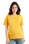 Damen Merino T-Shirt 165 Senfgelb | Rundhals