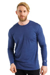 Herren Merino Langarmshirt 170 Deep Blue