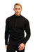 Men's Merino Half Zip Long Sleeve 320 Black