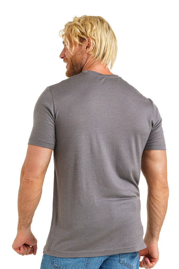 Herren Merino T-Shirt 165 Perfect Gray (+Socken)