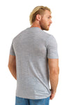 Herren Merino T-Shirt 165 Melange Grau (+Socken)