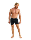 Herren-Boxershorts Merino 170, schwarz meliert (2er-Pack)