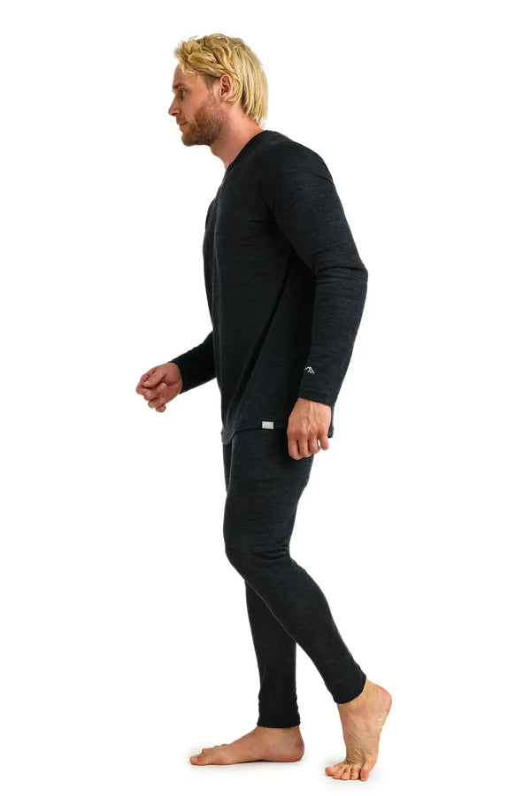 Herren Merino Thermo-Set 165 Anthrazit 