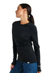 Merino Langarmshirt 320 für Damen Anthrazit