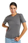 Damen Merino T-Shirt 165 Perfect Gray | Rundhals
