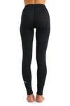 Damen Merinohose 165 Schwarz meliert