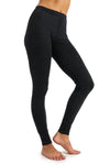 Damen Merinohose 165 Schwarz meliert