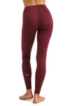 Damen Merino Hose 165 Burgund