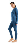 Damen Merino Thermo-Set 165 Denim Blue