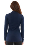 Merino Half Zip 250 für Damen Midnight Navy