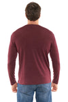 Herren Merino Langarmshirt 170 Bordo Wine