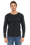 Herren Merino Langarmshirt 170 Anthrazit