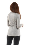 Merino Half Zip 250 für Damen Heather Grey