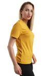 Damen Merino T-Shirt 165 Gold | Rundhals
