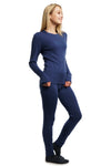 Damen Merino Thermo-Set 250 Windsor Blue